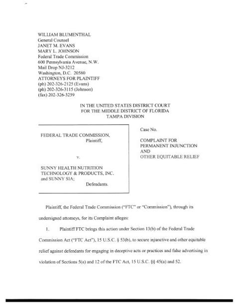 federal trade commission online complaint.